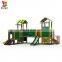 HDPE Amusement Park Playsets Modular Wooden Slide Outdoor Playground Kids Equipment