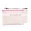 Custom Logo Travel Make Up Makeup Lipstick Zippered Pouch Cotton Canvas Cosmetic Toiletry Bag or Pouch with Zipper
