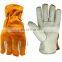 Industrial Men Cowhide Gardening Driving Safety Welding Leather Working Gloves