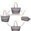 2016 fashion stripe canvas designer handbag ladies leisure bag wholesale
