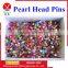 Assorted Color Sweing Pins Faux Pear Head Pins For Corsage Docoration                        
                                                Quality Choice