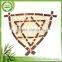Solid bamboo basket