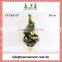 Set of silver hanging balls and small artificial christmas tree