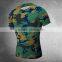 2016 hotsale custom camouflage shirt gym wear wholesale fitness apparel manufacturers