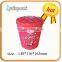 popcorn round tin bucket with lid