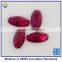 high quality synthetic gems machine cut oval ruby corundum gemstone