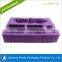 China factory purple flocking inner cosmetic tray for gift