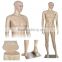 Plastic Male Full Body Realistic Mannequin Metal Base Head Turns Display