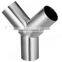 Stainless Steel Sanitary Welded Polishing Tee For Tube Fittings