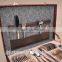 New arriving 72pcs stainless steel flatware with leather box