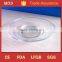 Mouthblown double insulated glass coffee cup with saucer