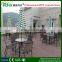 Plastic composite deck for outdoor garden walkway and square center places