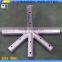 Carbon Steel Cross Joint 4 Way Fitting Pipe for Tent and Door Installation YS39034