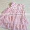 haigh quality ruffle baby girl party dress baby pink collar cake dress dress baby tutu dress