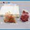 Three-side sealed clear vacuum bag with tear mouth
