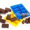 Hot Sale Bpa Free 100% Food Grade Colorful Lego Ice Mold Silicone Ice Cube Tray