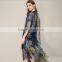 Super soft 100 Silk Long Dresses Bohemian Femme Casual Clothing Slim Party Dresses