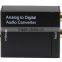 Analog to Digital Audio R/L to Toslink Coaxial Converter