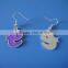 Epilepsy Awareness Purple Ribbon Metal Earring
