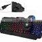 Fashion VP-X9 Rainbow Backlight Ergonomic Illuminated Usb Wired Gaming Keyboard