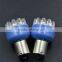 1W DC12V BA15S 12 x 2 LED Blue Car Motorcycle Indicator Turn Signals Light