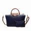 2016 New Arrival Western Style Blue Genuine Leather Ladies Set Tote Hand Bag