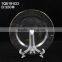 Wholesale Wedding dinner plate silver plating edge in clear