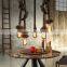 High Power Unique Design E27 220V Vintage Edison Light Hemp Rope Pendant Lamp