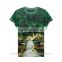 wholesale custom polyester spandex t-shirts all over sublimation printing t-shirt