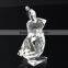 Animal theme crystal showpieces crystal rabbit in sale
