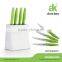 Luxury and popular ceramic bottle knife block with PP inside