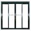 Power coating aluminum frame 5mm thickness tempered glass sliding door