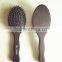 Matt black paddle hair brush