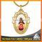 Best selling Europe religious jesus father printable gold Christian keychains