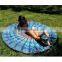 72" Blue Indian Tapestry Roundie Yoga Mat Beach Throw Bohemian Hippie Mandala Round Throw Beach Tapestry Beach Roundie Art