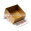 Custom flat shipping collapsible black gift boxes cardboard