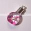 Elegant mini glass perfume bottle pendant filled with essential oil dried flower for ladies and girls bracelet                        
                                                Quality Choice