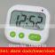 Dual Alarm Digital Timer Desktop LCD Remind Vibration Clock/ Count Down Timer