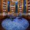 Blue white area rug hand tufting living room master room rugs