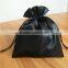 black jewelry bag /high quanlity satin pouches with custom logo