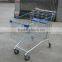 RUHAO China Factory RH-ST03 1060*700*1020mm Hot Sale Supermarket Shopping Trolley With Double Baby Seats