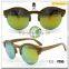Hot Sale! New Round Fashion Style Handmade Wooden Sunglasses CE FDA UV400 TAC Polarized