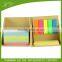 Fancy folded cardboard sticky notes and notepads set with pen container for wholesale