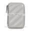 Fashion Bubm PU Silver Mini Digital Storage Bag Usb Headphones Cable Bag Waterproof And it Broke