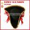 Wholesale felt tricorne pirate hat black funny party crazy pirate hats