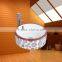 Made in china coloured White wash basins sizes