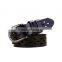 China supplier latest fancy design leather belts with holes for women
