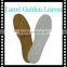 2015 new arrival natural cork shoe insoles with cotton fabric