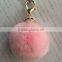 wholesale for handbag rabbit fur poms keychains