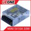 mini size 5v10a switching power supply 50w with ce approved